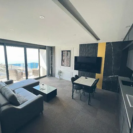 #67 - Traumhaftes Mit Privatstrand, Sea View, Pool, Sauna, Gym, Playground In Erster Reihe, Alanya-mahmutlar Appartement Alanya